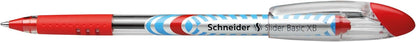 Schneider Slider 151202 Ballpoint Pens XB Tip Pack of 10 Red