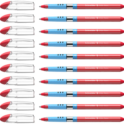 Schneider Slider 151202 Ballpoint Pens XB Tip Pack of 10 Red