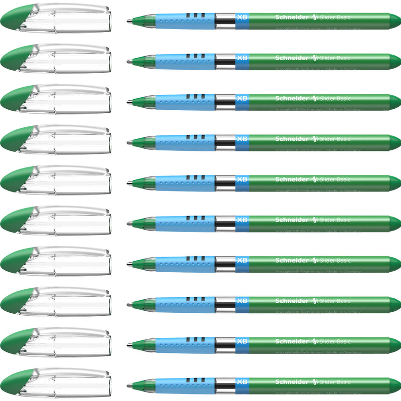 Schneider Slider XB 151204 Ballpoint Pen Green Pack of 10