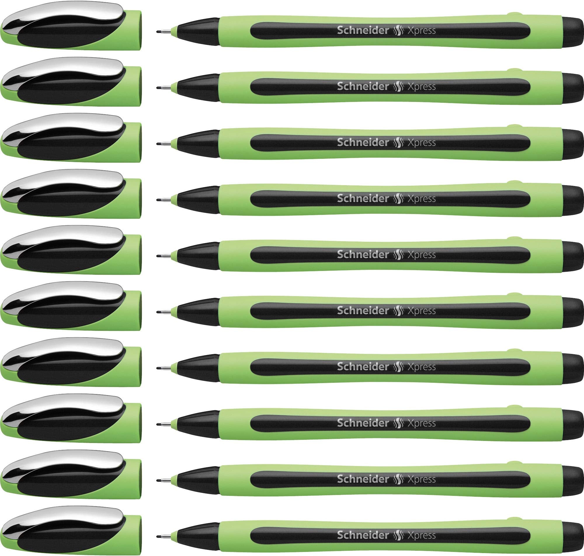 Schneider XPRESS 190001 Fineliner Pen Black Pack of 10