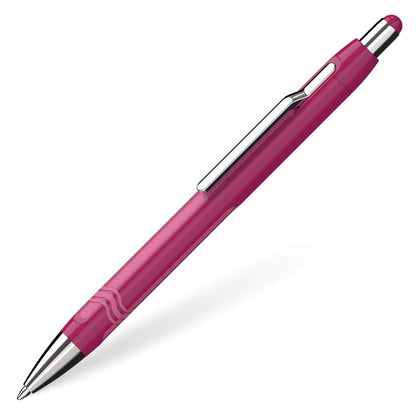 Schneider 138608 Epsilon Click-top Ballpoint Pen (Line Thickness XB, Indelible Ink Refill, Made in Germany) –Ink Colour: Blue Boysenberry