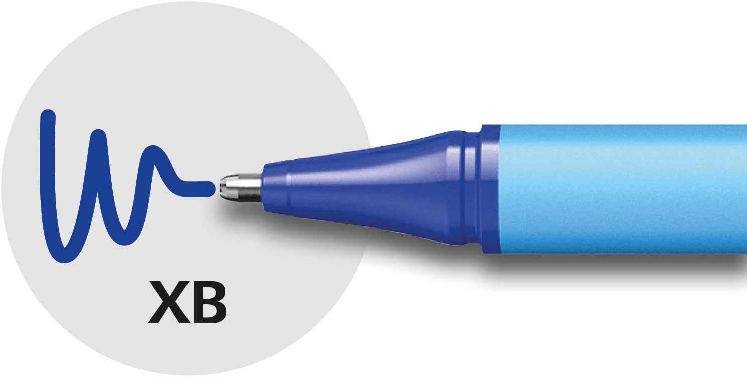 Schneider Slider Edge Pastel XB Ballpoint Pen, Triangular Pen with XB (extra broad) Line Width 8 Stück