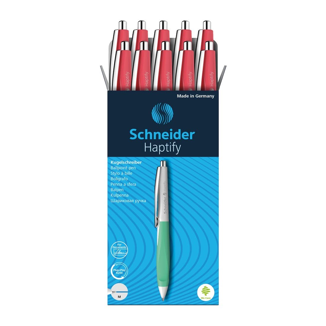 Schneider Kugelschreiber Haptify orange Schreibfar
