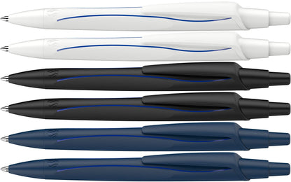 Schneider Reco Ballpoint Pen (Recycled Plastic, Awarded with Blue Angel), Blue Ink