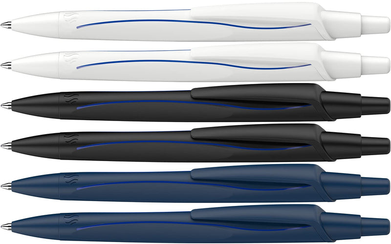 Schneider Reco Ballpoint Pen (Recycled Plastic, Awarded with Blue Angel), Blue Ink