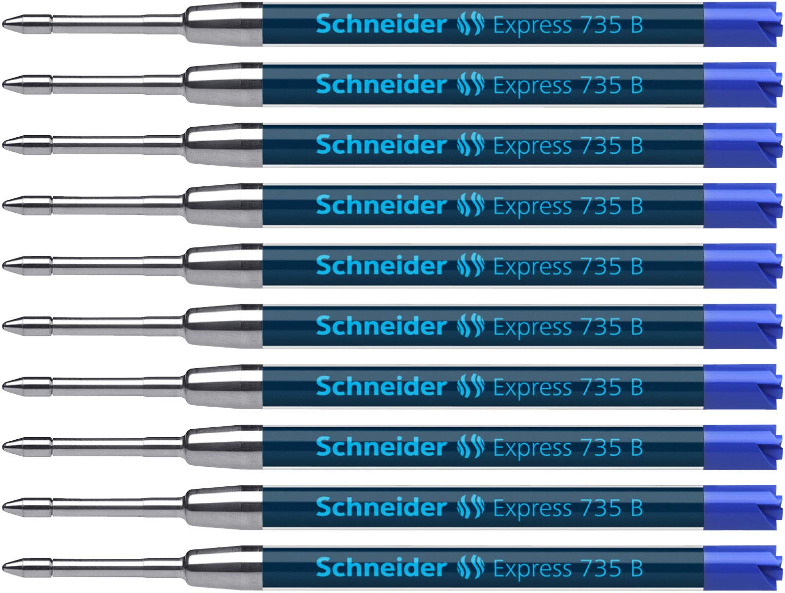 Schneider Express 735 Bold 1.2mm Ballpoint Refill, Box of 10, Blue (7373