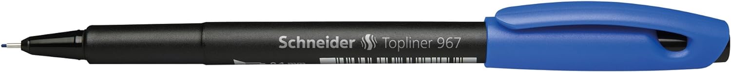Schneider Topliner 967 Fineliner Pen - Blue (Pack of 10