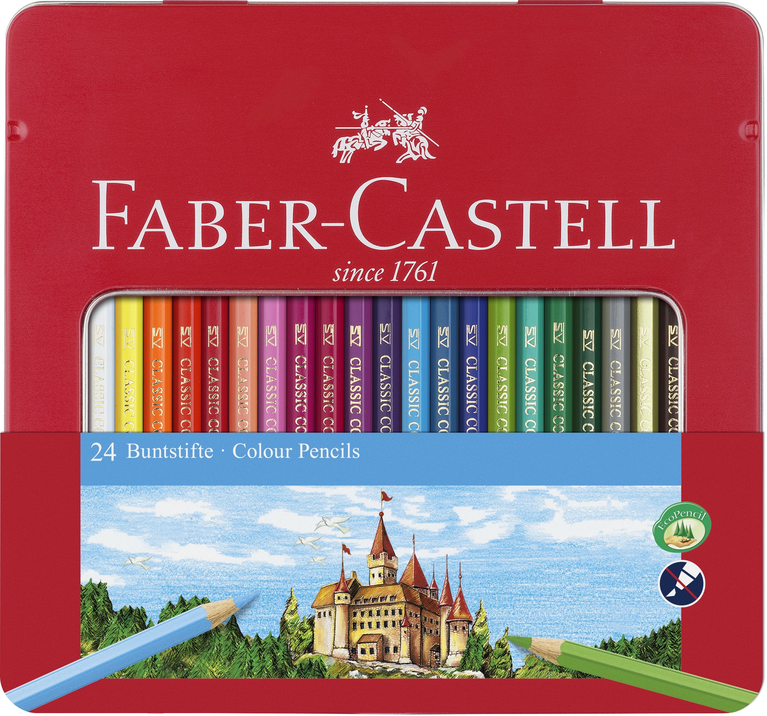 Faber-Castell 115824 Hexagonal Colour Pencil (Pack of 24