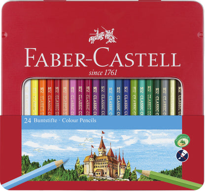 Faber-Castell 115824 Hexagonal Colour Pencil (Pack of 24