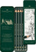 Faber-Castell 5 Piece Quality Castell 9000 Jumbo Graphite Pencils in a Tin, Including HB, 2B, 4B, 6B and 8B,Black
