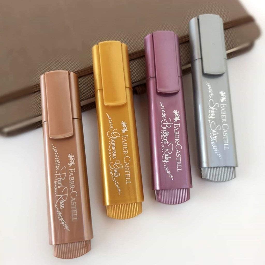 Faber-Castell Metallic Textliner - Shiny Silver
