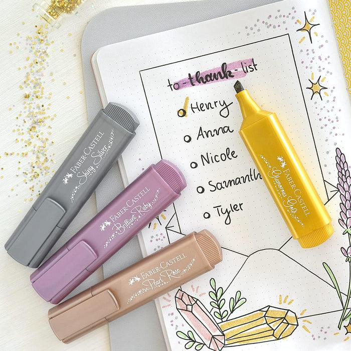 Faber-Castell Textmarker Textliner 46 Metallic rubin