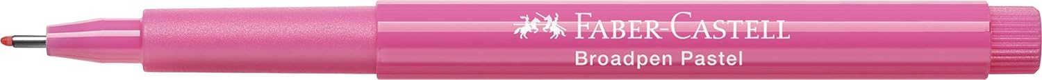 Faber-Castell 155426 - Fineliner Broadpen 1554, 0.8 mm, pastell purpurrosa
