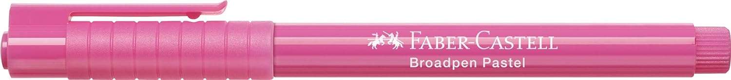 Faber-Castell 155426 - Fineliner Broadpen 1554, 0.8 mm, pastell purpurrosa