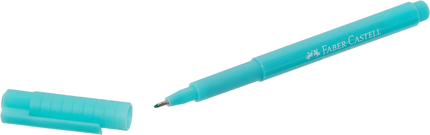 Faber-Castell 155457 - Faserschreiber Broadpen 1554, pastell türkis, 1 Stück