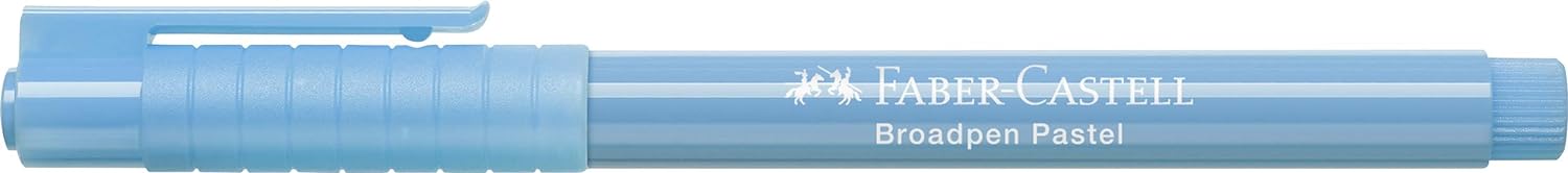 Faber-Castell 155458 - Faserschreiber Broadpen 1554, pastell lichtblau