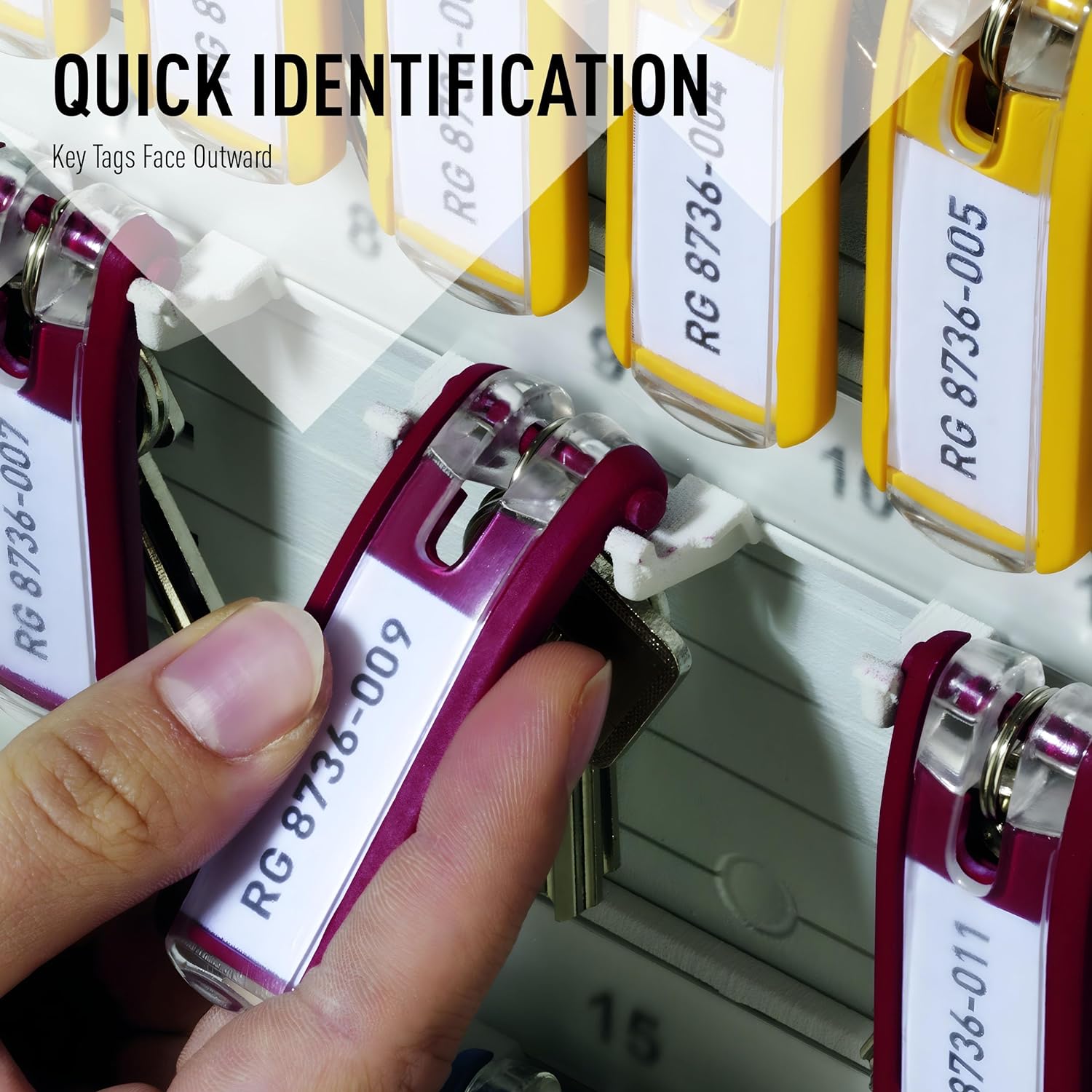 DURABLE Key Tags, Assorted Colors - 6 Pack, 195700