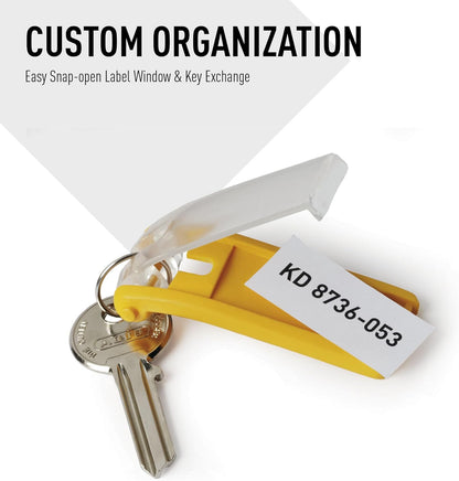 DURABLE Key Tags, Assorted Colors - 6 Pack, 195700