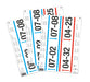 Durable Insert Labels 297 x 74 mm for Ticket Holders, 40 Labels on A4 Sheets, White, 103102