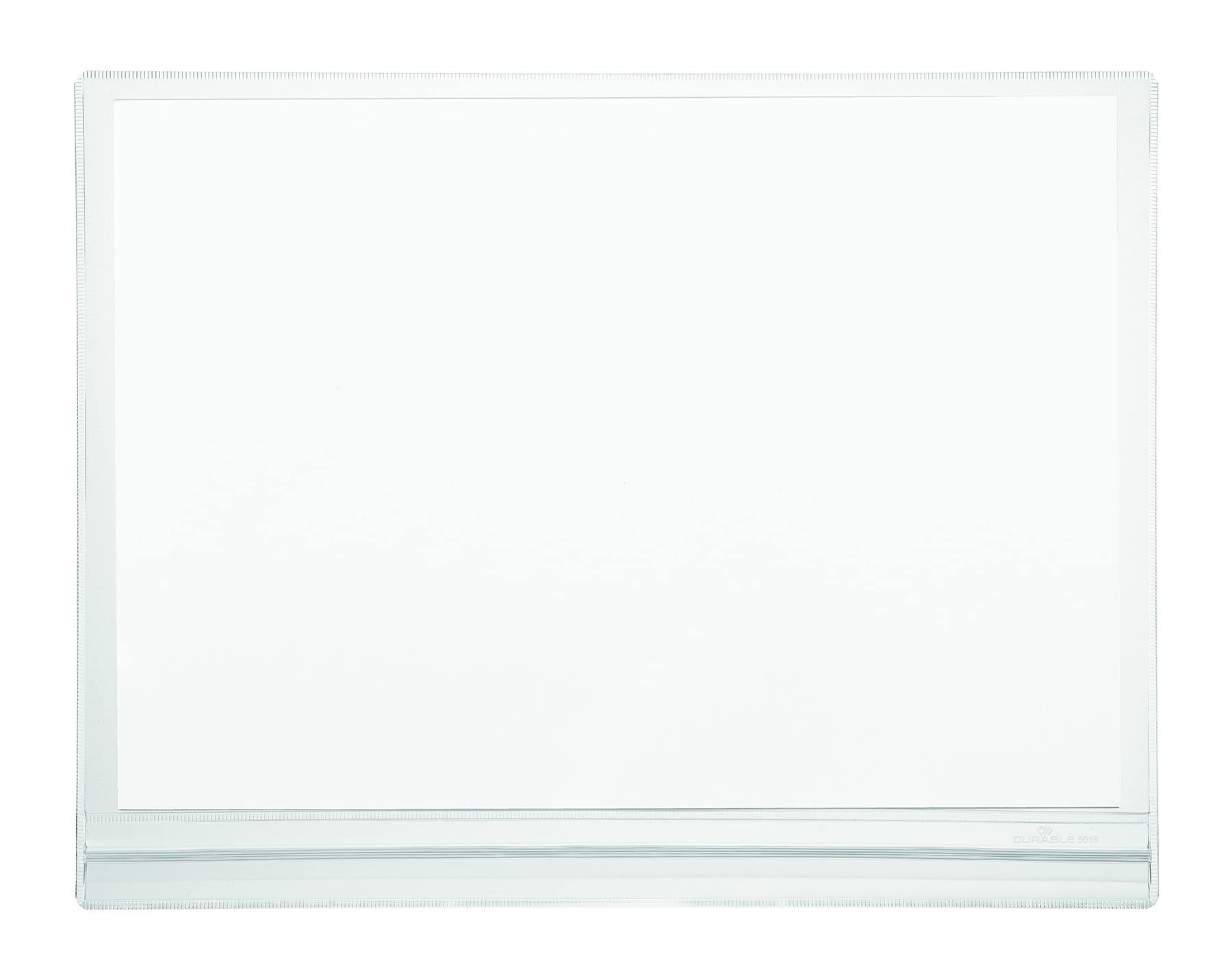 Durable Water-Resistant Pocket A4 Self-Adhesive, Pack of 5 Document Holders Transparent, Ideal for Display ing Information Outdoors 501619