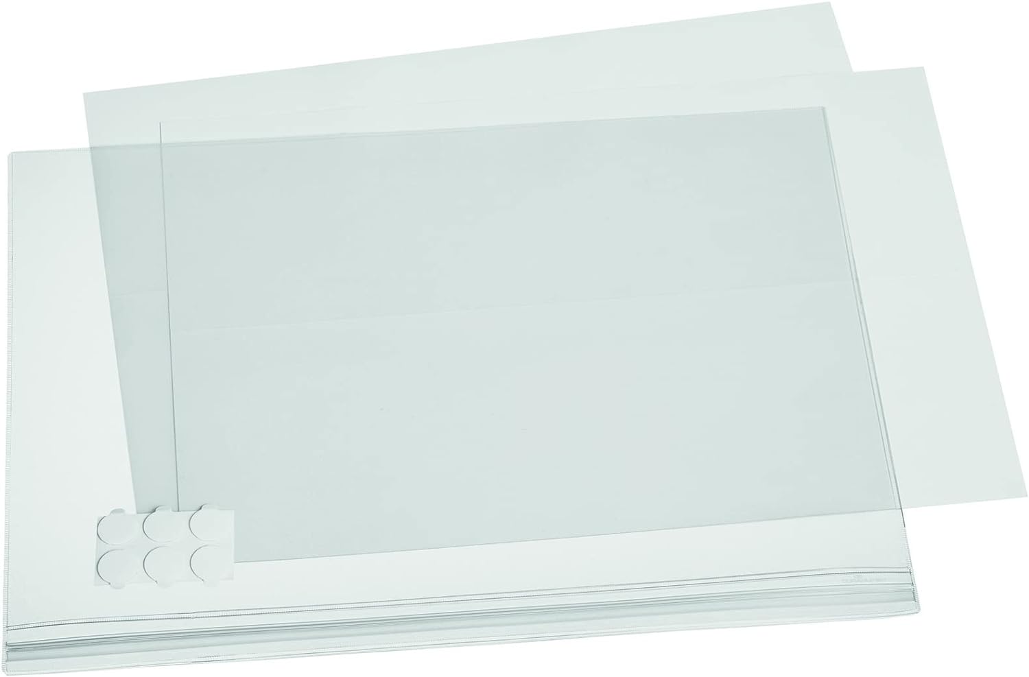 Durable Water-Resistant Pocket A3 Self-Adhesive, Pack of 5 Document Holders Transparent, Ideal for Display ing Information Outdoors 501719
