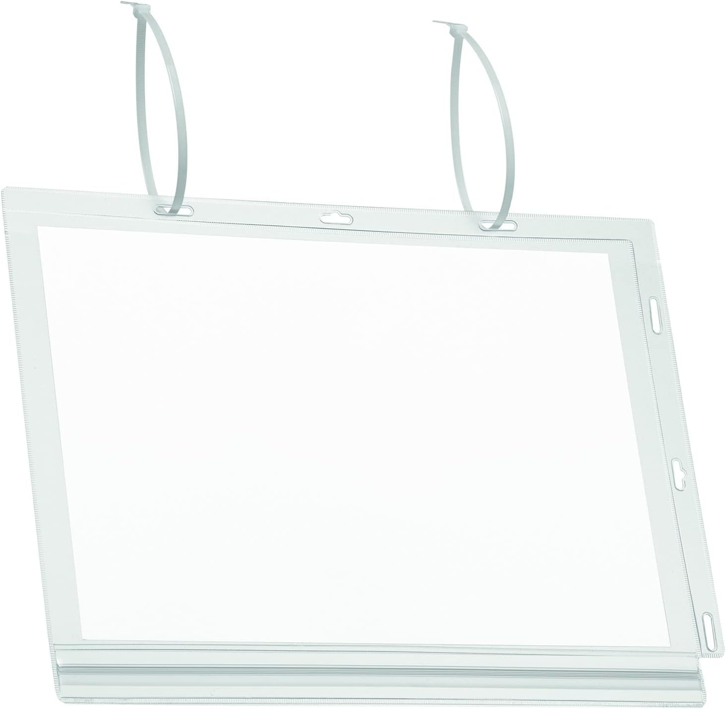 Durable Water-Resistant Pocket A4 Cable Ties, Pack of 5 Transparent, Perfect for Displaying Information Outdoors, (502719