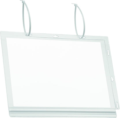 Durable Water-Resistant Pocket A4 Cable Ties, Pack of 5 Transparent, Perfect for Displaying Information Outdoors, (502719