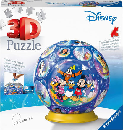 Ravensburger Charaktere 72p 11561 1St. Grogu 3D Personajes – 72 Piezas – Puzzle Pelota para Fans de Disney a Partir de 6 años, Color Azul