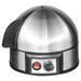 Clatronic® Elektrischer Eierkocher für bis zu 7 Eier | Eierkocher Edelstahl mit Härtegradeinstellung | beleuchteter Ein-/Aus-Schalter | 400 Watt | Edelstahl |