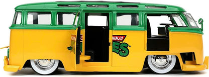 JADA TOYS 253285000 1:24 Ninja Turtles(TMNT) Scale Van with Figure, Multicoloured