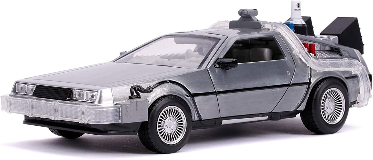 Jada 253255027 Toys Back To The Future 3 1:24 Time Machine Vehicle, Multi-Coloured