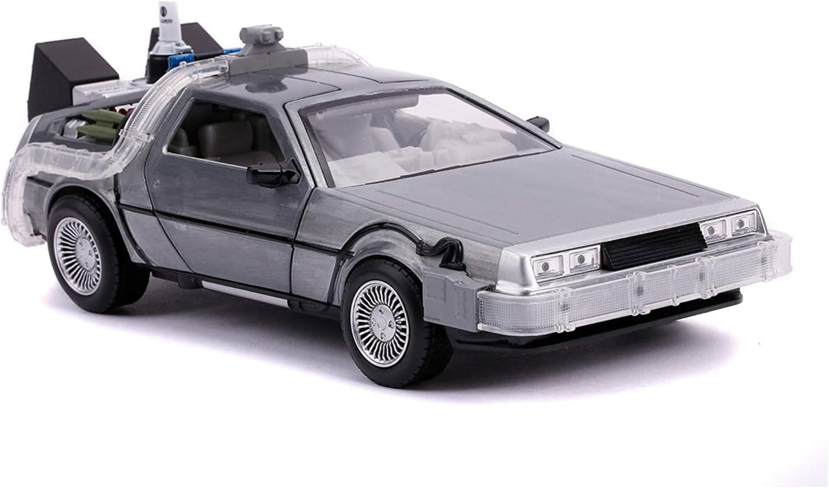 Jada 253255027 Toys Back To The Future 3 1:24 Time Machine Vehicle, Multi-Coloured