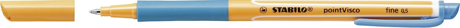 Gel Rollerball - STABILO pointVisco Box of 10 Azure Azure 10 count (Pack of 1) Box