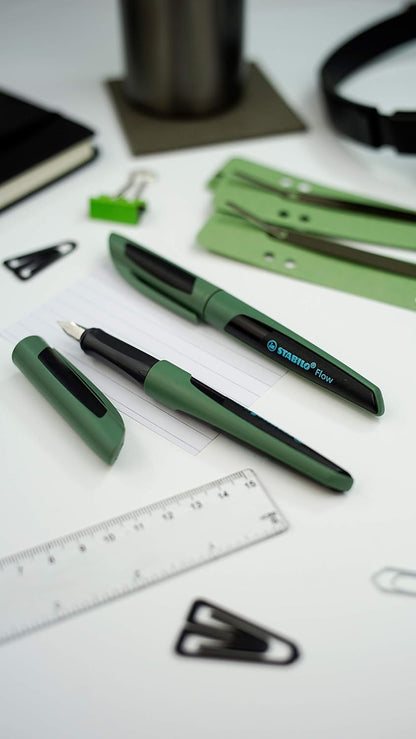 Fountain Pen - STABILO Flow - SPORTY - Forest/Black