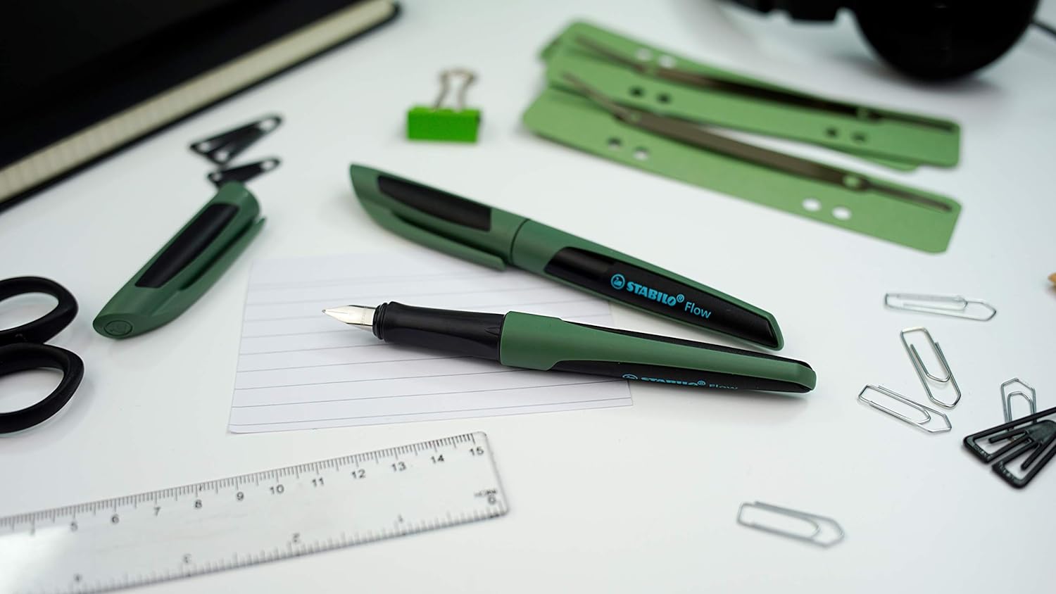 Fountain Pen - STABILO Flow - SPORTY - Forest/Black