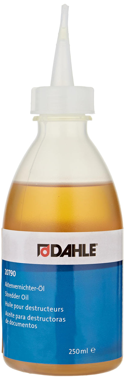 Dahle Bürotechnik Spezialöl für Aktenvernichter Dahle 20790, Tropfflasche, 250 ml