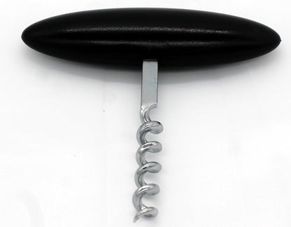 Fackelmann Korkenzieher WOODY, Weinöffner in schlichtem Design, hochwertiger Korkenheber mit Holzgriff (Farbe: Silber/Braun), Menge: 1 Stück