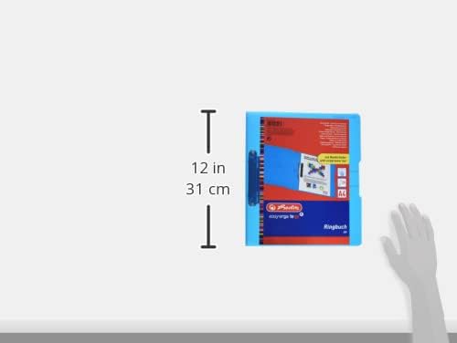 herlitz Ringbuch 2-Ringe blau-transparent 2,7 cm D
