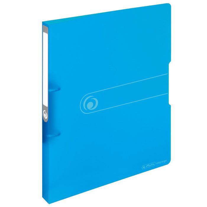 herlitz Ringbuch 2-Ringe blau-transparent 2,7 cm D