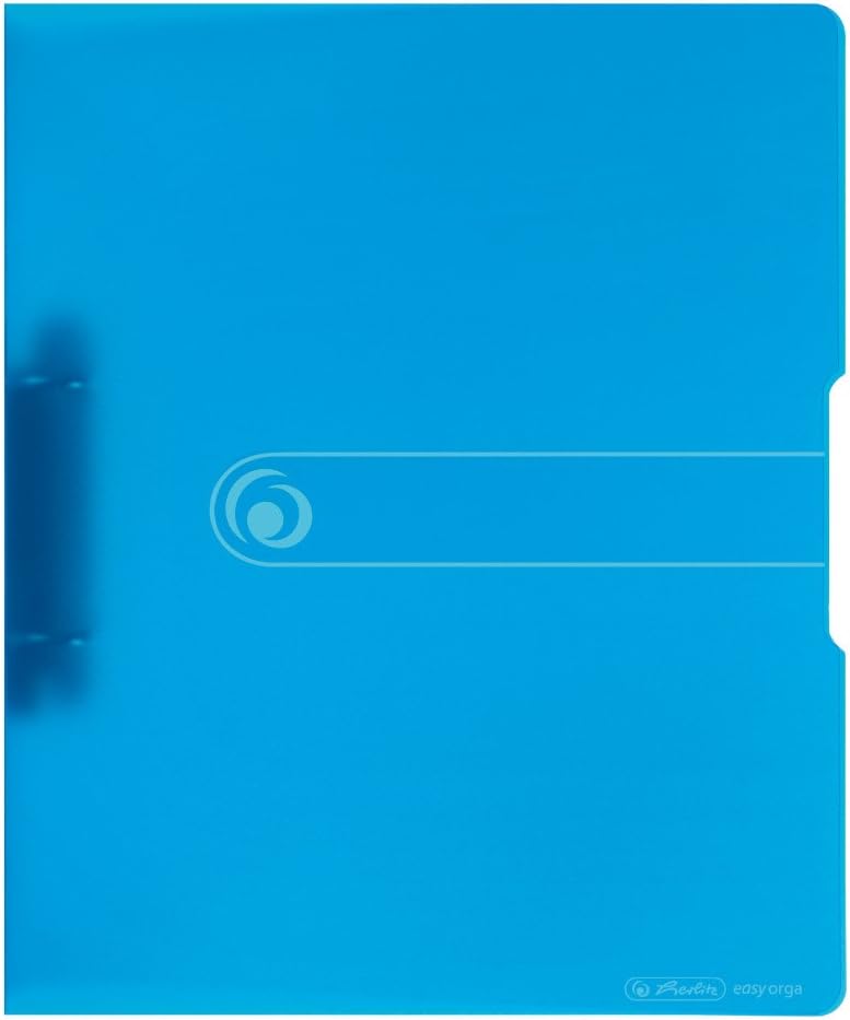 herlitz Ringbuch 2-Ringe blau-transparent 2,7 cm D