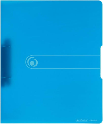 herlitz Ringbuch 2-Ringe blau-transparent 2,7 cm D
