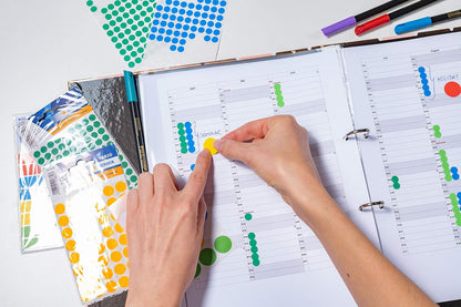 HERMA 2210 Multi-purpose labels/colour dots Ø 8 mm round white paper matt hand inscription 5632 pcs.
