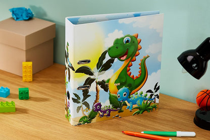 HERMA Lever Arch File Kindergarten with Dinos Motif, A4, 70 mm Spine, with Inner Print, 1 Folder