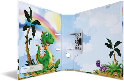 HERMA Lever Arch File Kindergarten with Dinos Motif, A4, 70 mm Spine, with Inner Print, 1 Folder