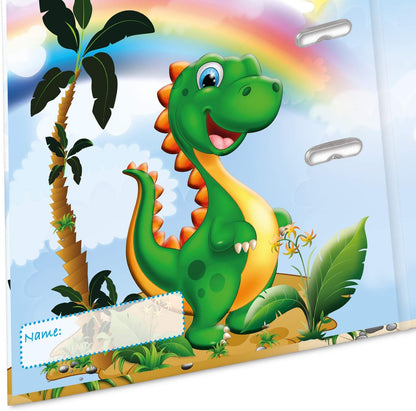 HERMA Lever Arch File Kindergarten with Dinos Motif, A4, 70 mm Spine, with Inner Print, 1 Folder