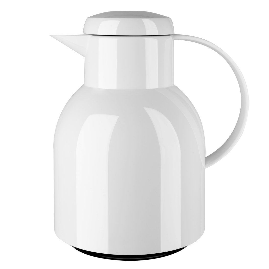 Emsa 504229 Samba Quick Press closure vacuum jug, 1.0 litres, white