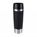 Emsa 515615 Travel Mug Large insulated drinking cup with Quick Press closure, 0.5 litres, black