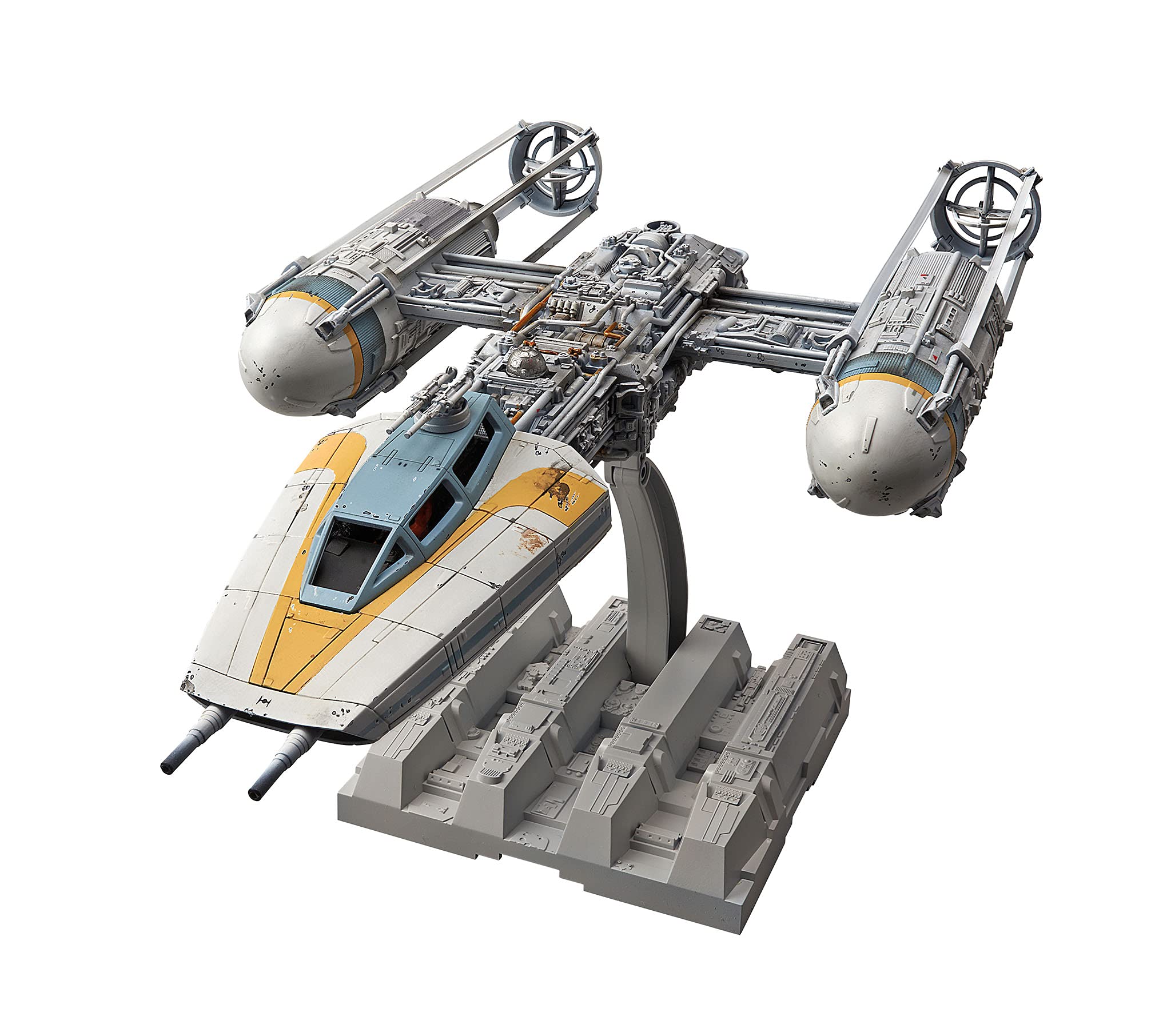 Revell Bandai Modellbausatz Y-wing Starfighter I Hochwertiger Bausatz des zuverlässigen Rebellenjägers | Maßstab 1:72 | Detailgetreu und beeindruckend | Perfekt für Anfänger und Fortgeschrittene