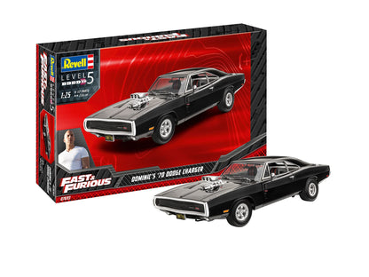 Revell 07693 Fast & Furious - Dominics 1970 Dodge Charger 1:25 Scale Unbuilt/Unpainted Plastic Model Kit