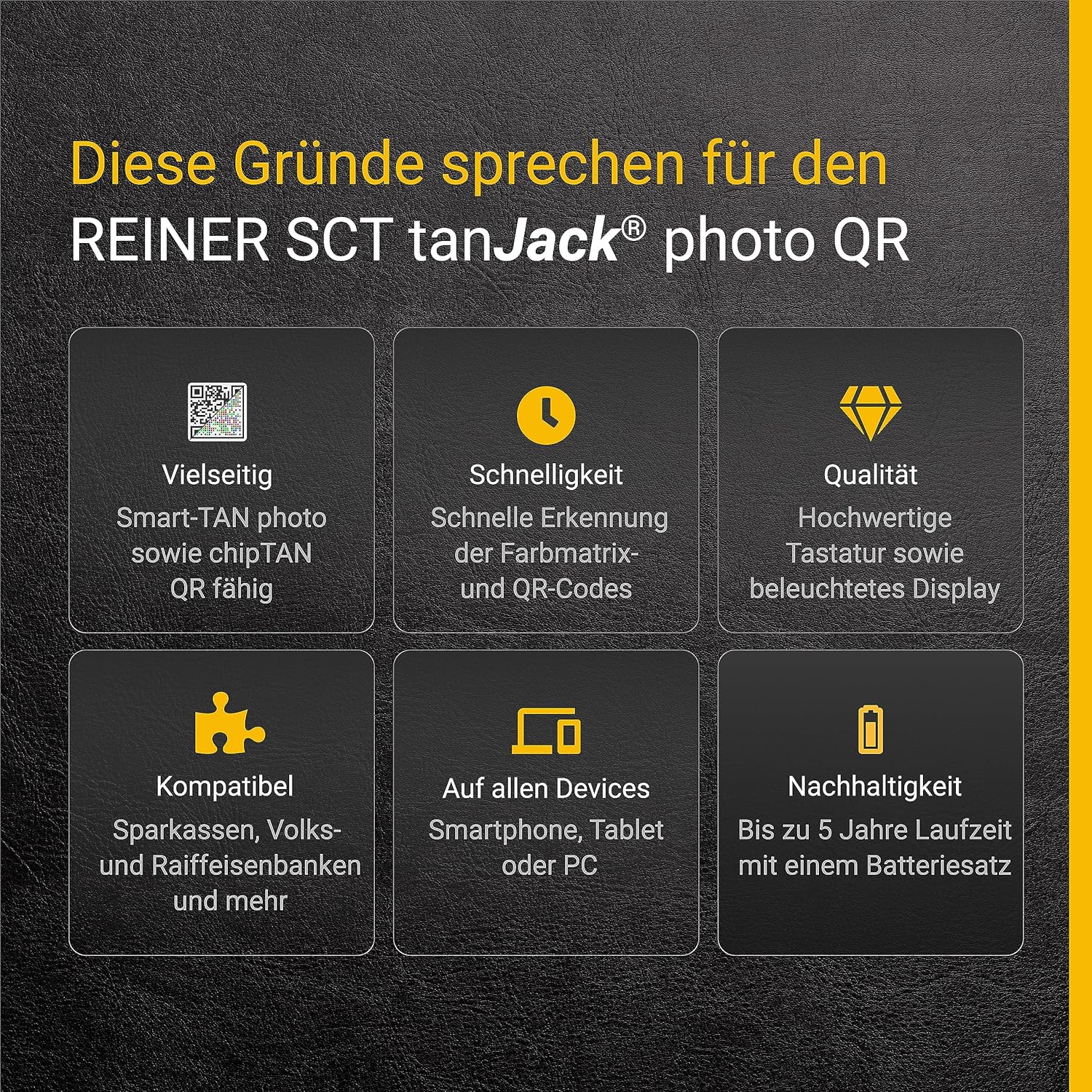 REINER SCT tanJack photo QR I Chip Tan Generator for Online Banking